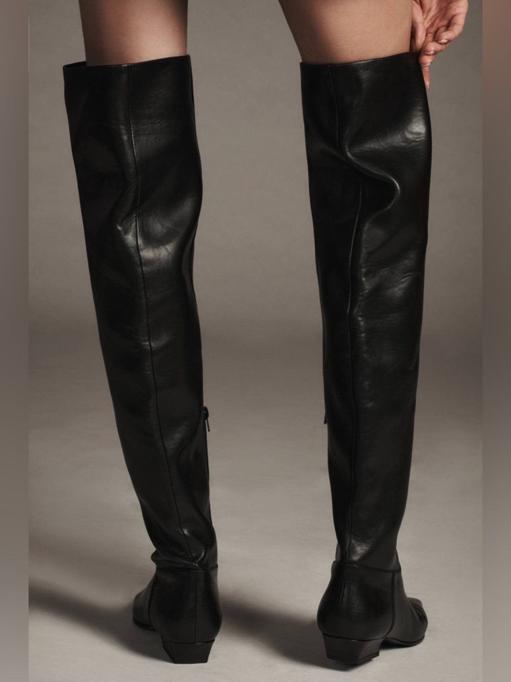 NWOT JEFFREY CAMPBELL Ichab Over-The-Knee Boots Black Sz 7.5 - Picture 4 of 10